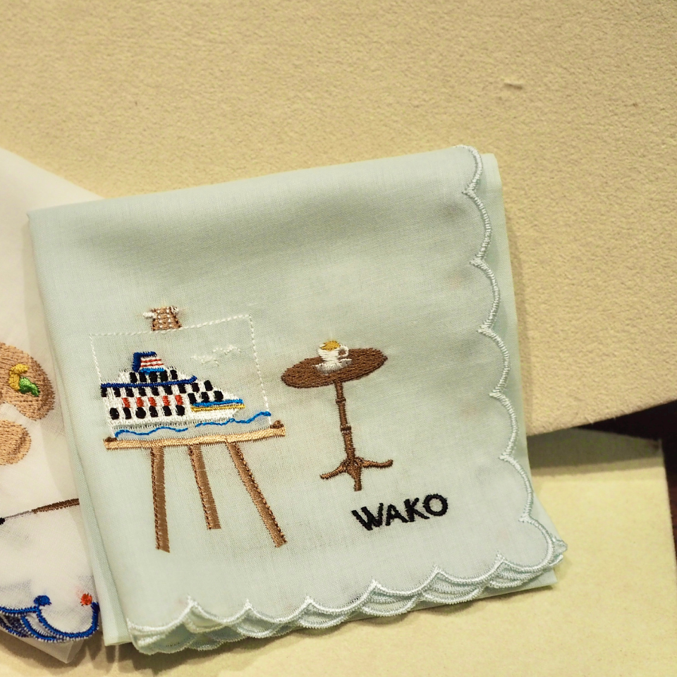 WAKO 刺繍ハンカチ Amazon.co.jp: 銀座 和光 WAKO刺繍ハンカチ ピンク ハート