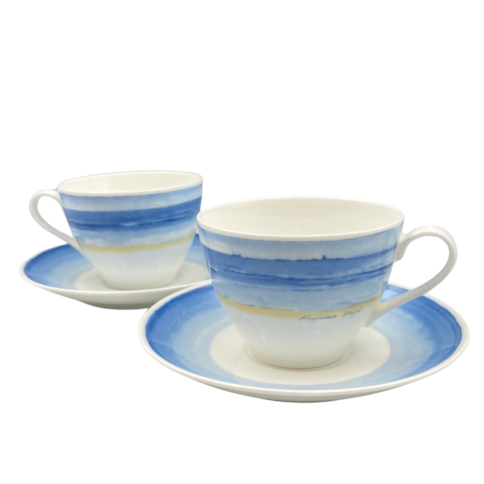 加山雄三デザイン カップ＆ソーサ―2客セット 飛鳥クルーズオリジナル
