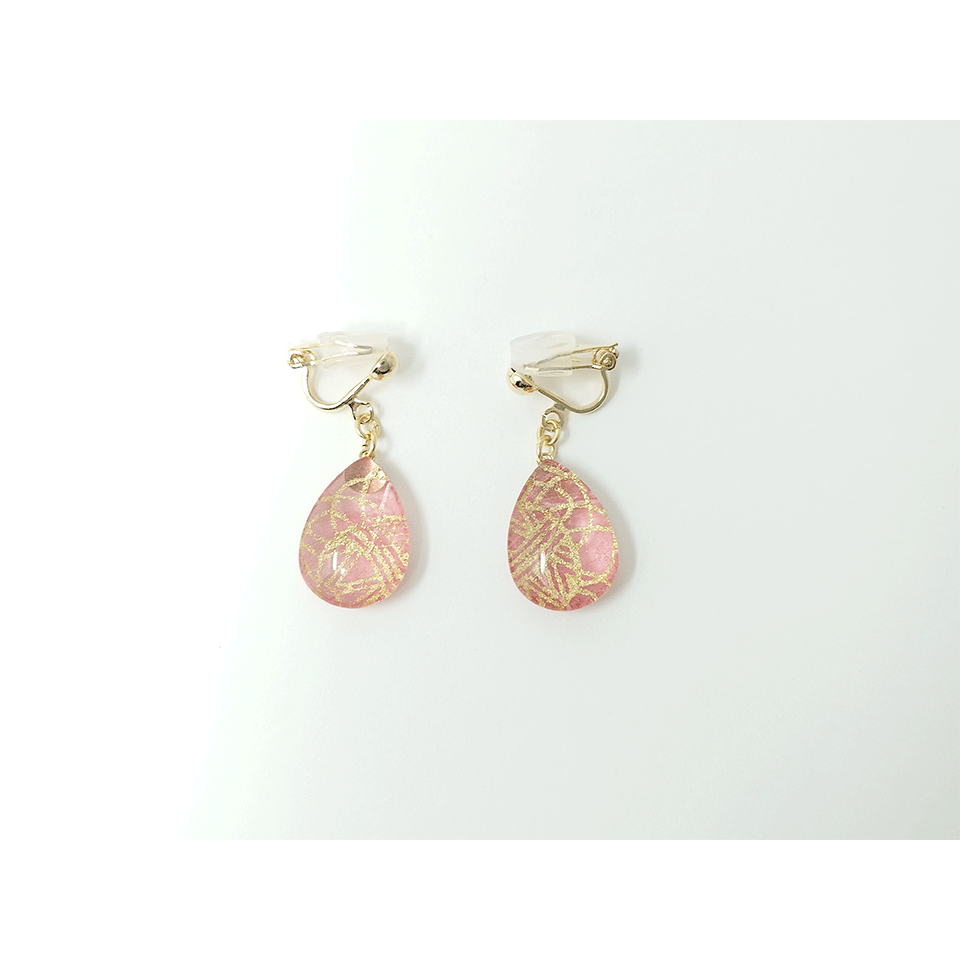 Mois ハンドメイド hyderangea イヤリング handmade Cinderella ハンドメイドシンデレラ