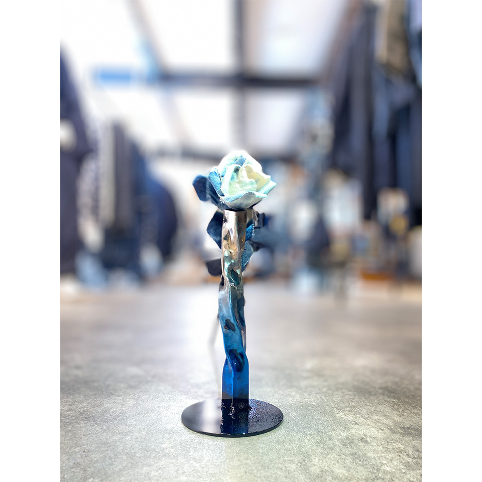岡山県【DENIM ROSE VASE】-SAPPHIRE- | 飛鳥クルーズ オンライン