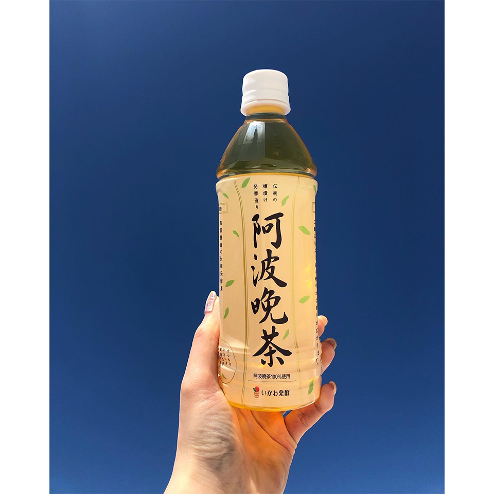 徳島県 伝統樽漬け発酵茶阿波晩茶 100%ペットボトル 500ml 24本入り