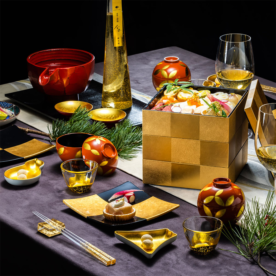 石川県 市松 三段重(金) | 飛鳥クルーズ オンラインショップ【公式】