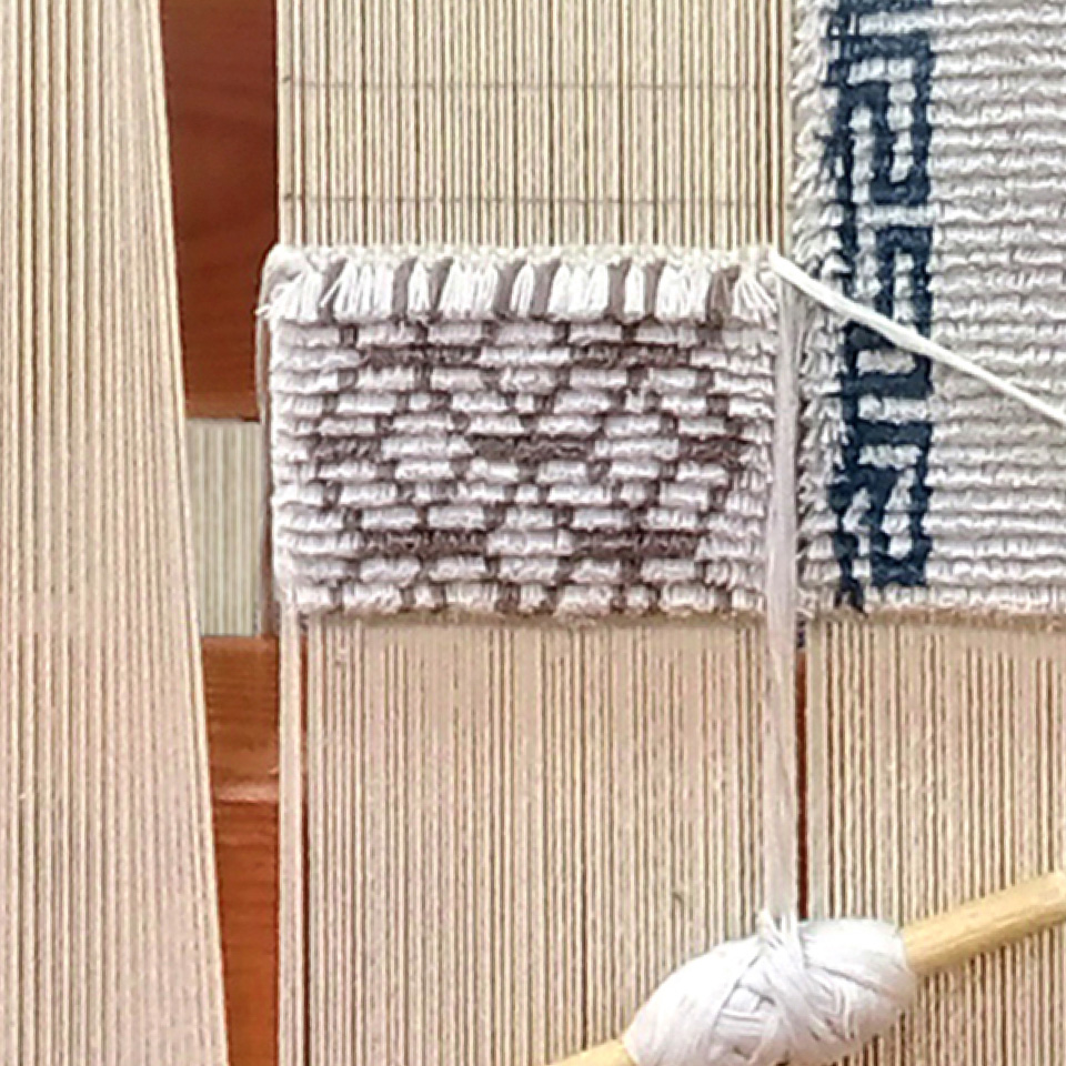 佐賀県 本家鍋島緞通 Chinoiserie シノワズリ 珠「Shinowazuri Tama