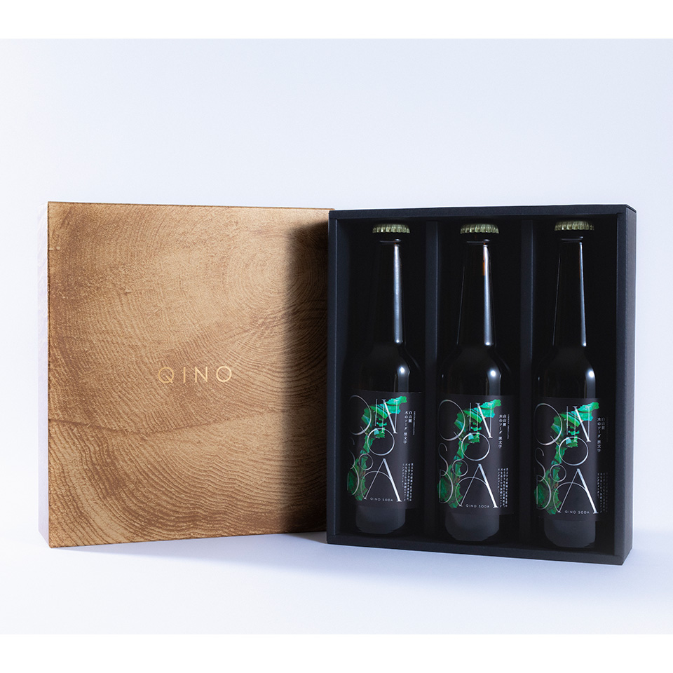 石川県 木のソーダ 黒文字 - 白山麓 - 3本入 GIFT BOX | 飛鳥クルーズ