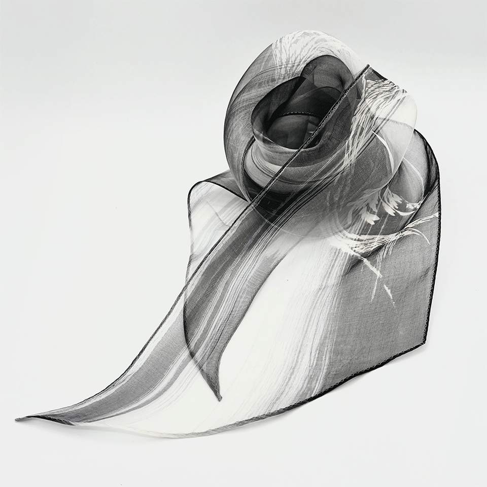 岐阜県 美濃友禅シルクスカーフ さざ波 | 飛鳥クルーズ オンライン