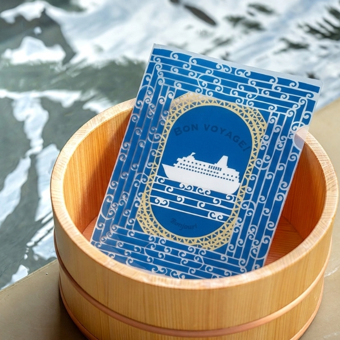 【非売品・限定】豪華客船「飛鳥II」× 濱文様　上質な帆布エプロン 佐賀県 嬉野オンセンマスク 客船ファイル付 | 飛鳥クルーズ オンライン